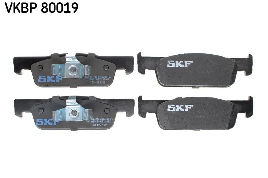 Jeu de 4 plaquettes de frein SKF ref. VKBP 80019
